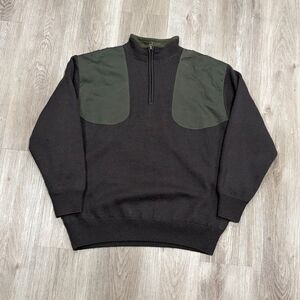 Vintage 00s Sportsman's Outfitters Wool Sweater Windstopper Mens Size Large Gray